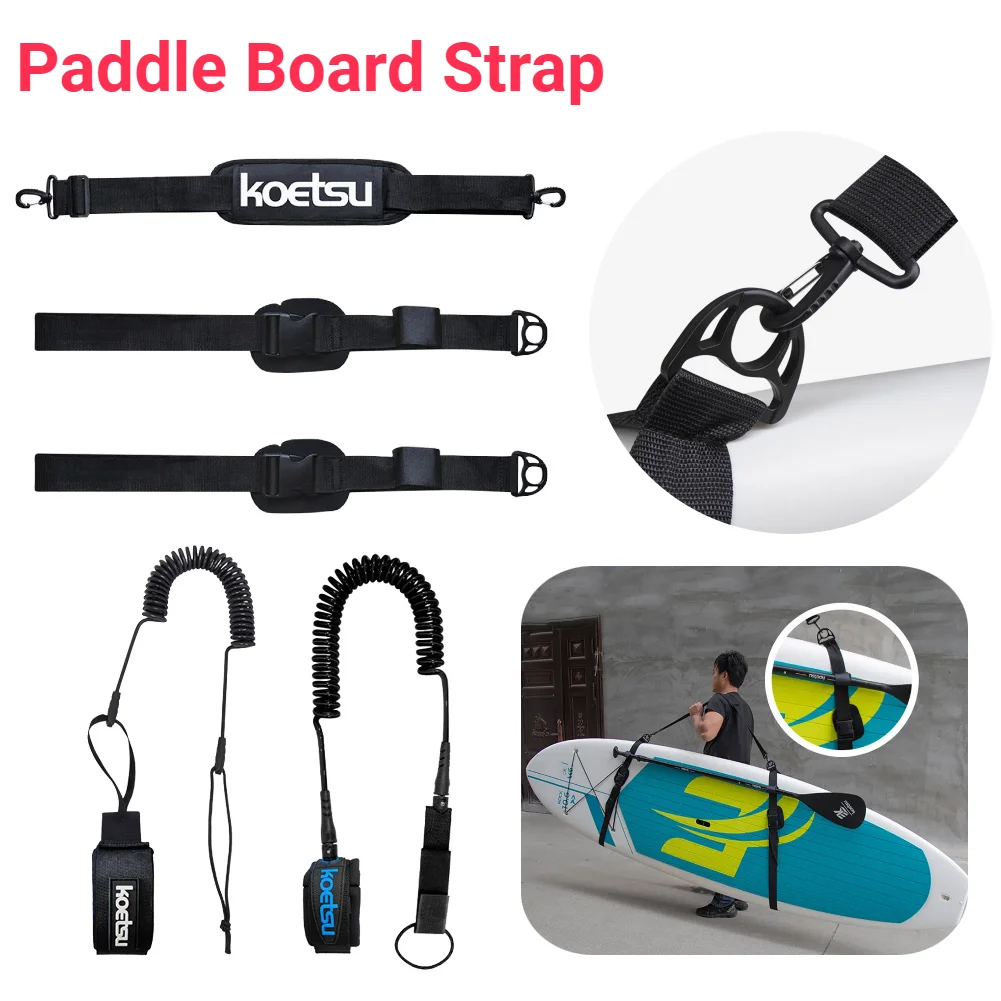 Stand Up Paddle Leash - Surfboard Shoulder Strap Adjustable Stand Up
